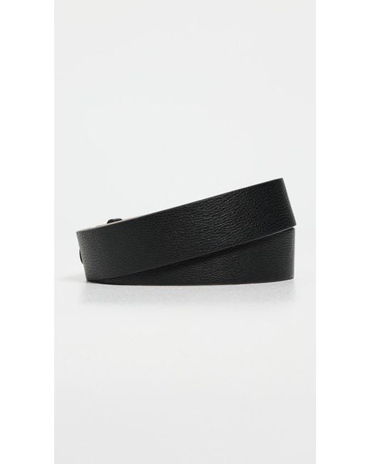 Rag & Bone Black Evan Leather Belt for men