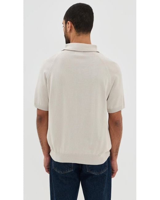 KNICKERBOCKER Black Madison Cotton Polo for men