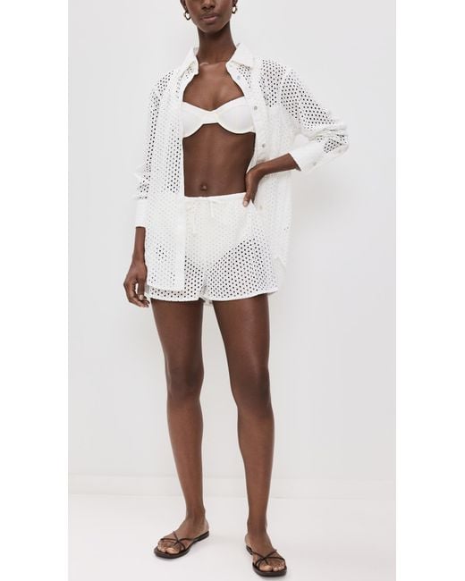 Solid & Striped White The Bronte Button Down