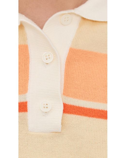 Le Bos Black Short Sleeve Striped Polo