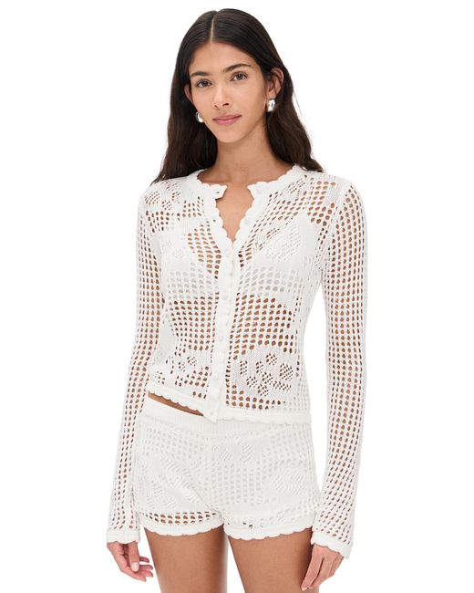 Bailey Rose White Long Sleeve Top