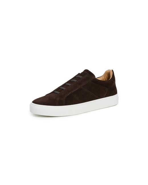 GREATS Men's Brown Royale Suede Slip-On Sneakers