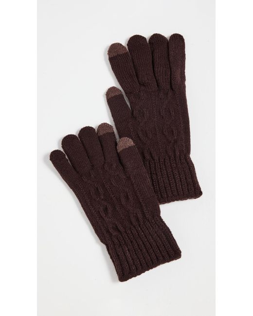 Hat Attack Brown Frosty Touch Gloves