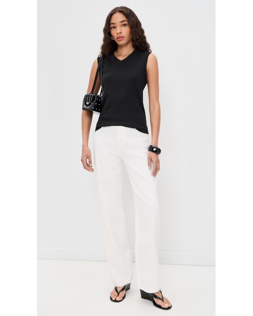 Vince Black High V Shell Tank
