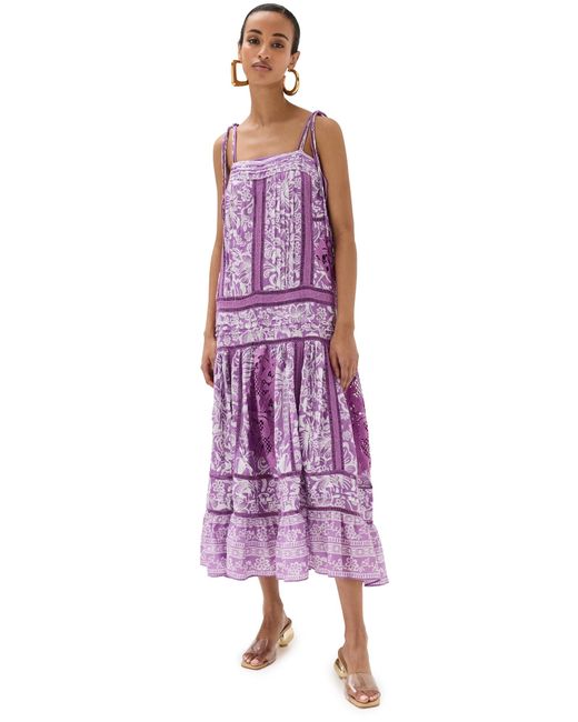 Farm Rio Purple Weet Garden Leevele Maxi Dre Weet Garden Lilac
