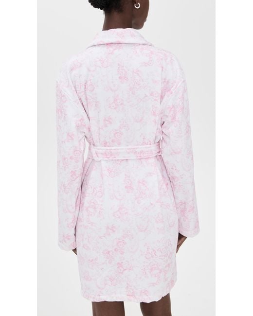 LoveShackFancy Pink Indie Robe Cupid's