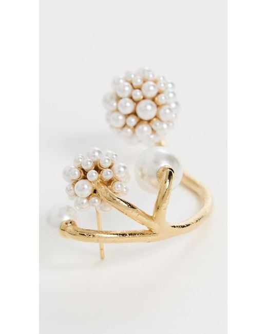Zimmermann White Dandelion Single Earcuff