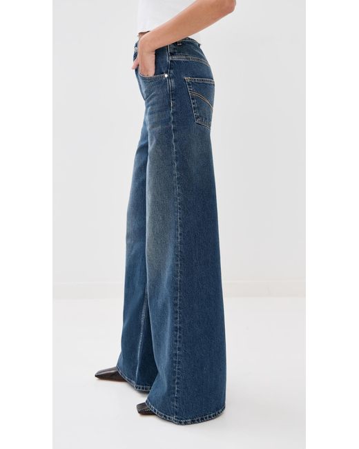 Stella McCartney Blue Wide High Waist Jeans