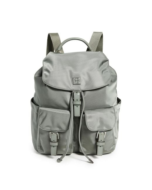 Tory Burch Gray Virginia Nylon Backpack