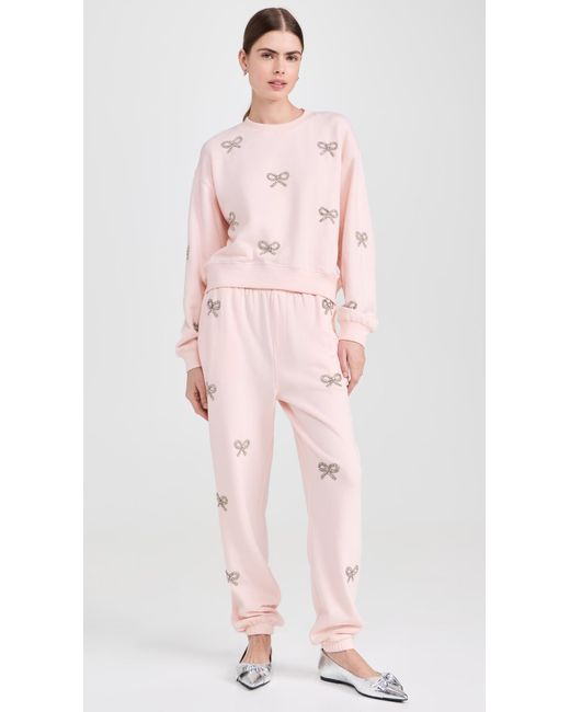 LoveShackFancy Pink Amiyla Pullover