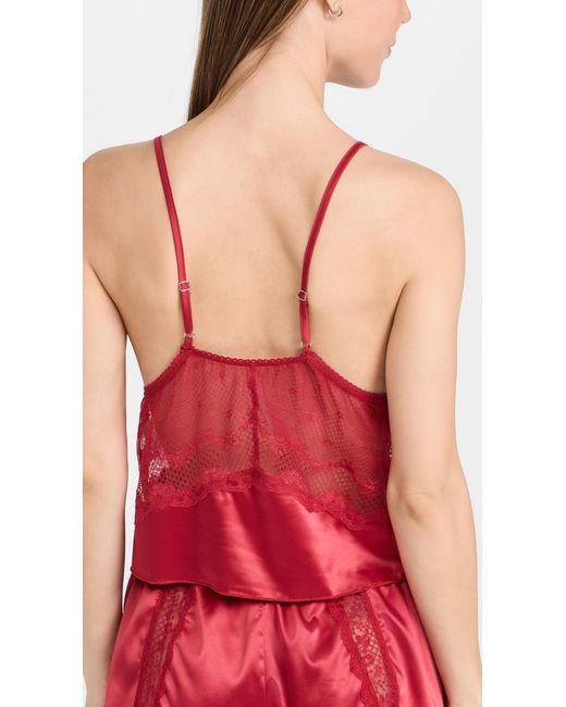 KAT THE LABEL Red Lucille Camisole