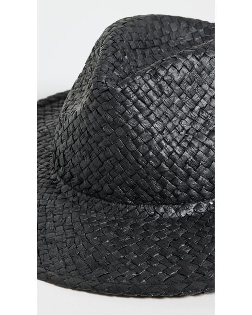 Madewell Black Packable Straw Hat