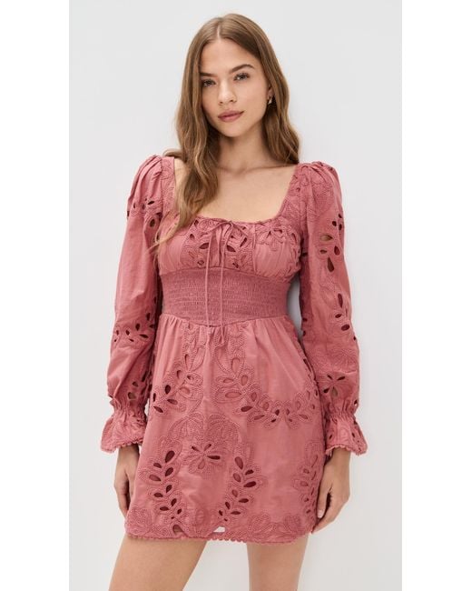 Saylor Red Lex Mini Dress