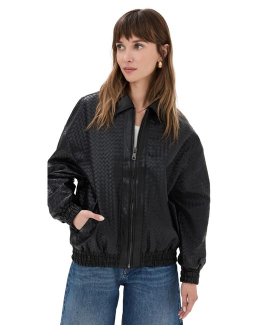 Lioness Black Lione Kenny Woven Bomber Jacket