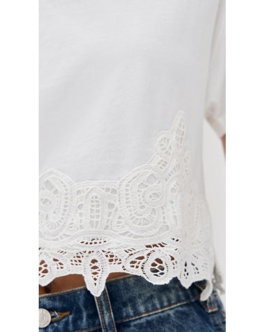 LoveShackFancy Blue Karolin Tee