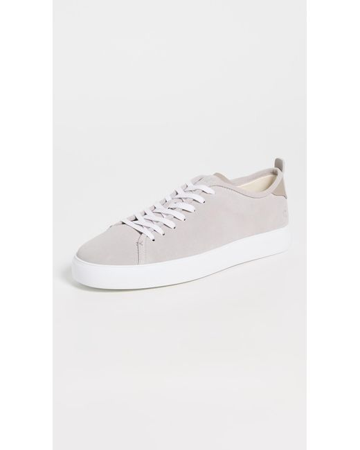 Rag & Bone White Perry Suede Sneakers for men