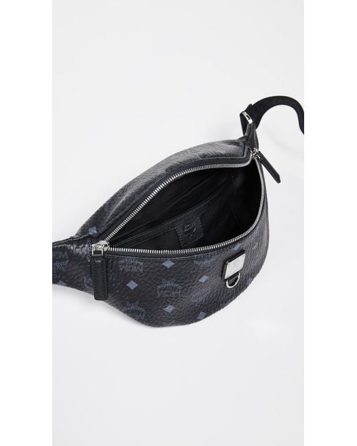 Mcm black shop belt bag