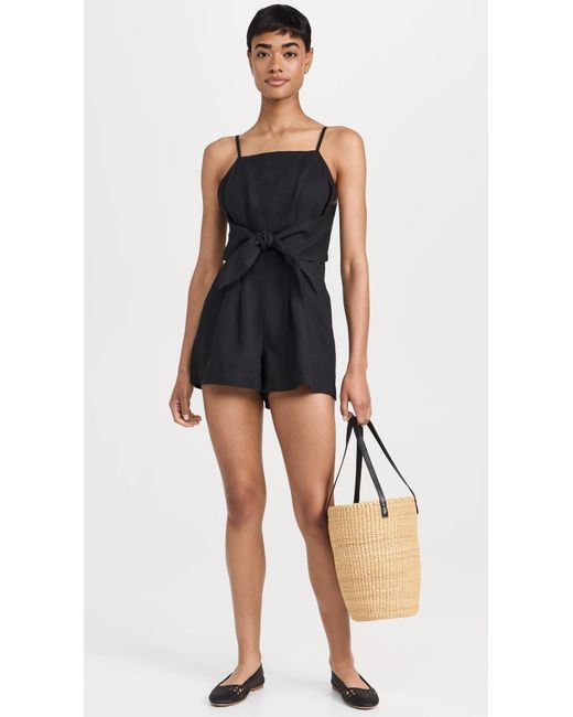 Madewell Black Sandy Romper