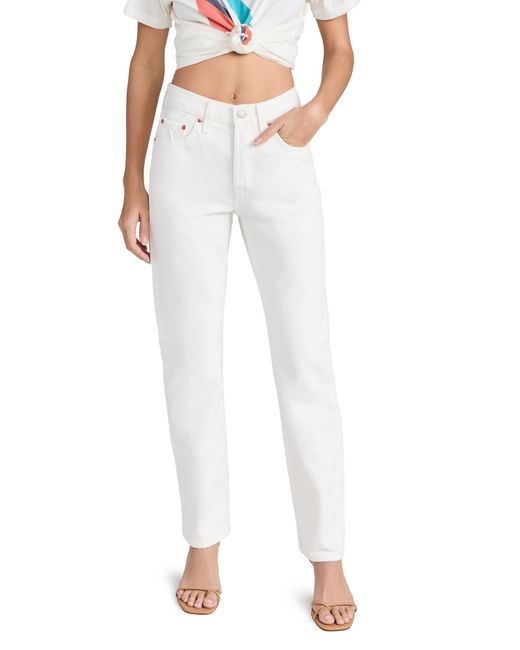 Levi's White 501 Jeans