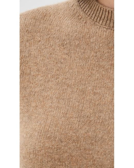 The Elder Statesman Brown Simple Cashmere Crew Sweater