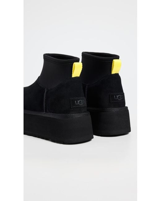 Ugg Black Platform Snow Boots Classic Mini Dipper