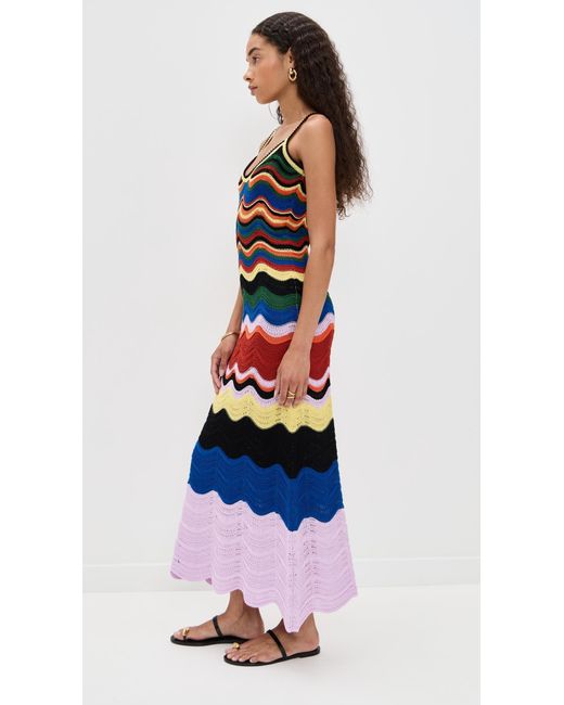 LaDoubleJ Purple Chevron Sundress