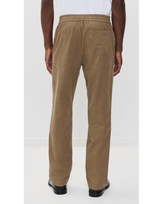 Vince Natural Louie Corduroy Elastic Waist Pants for men