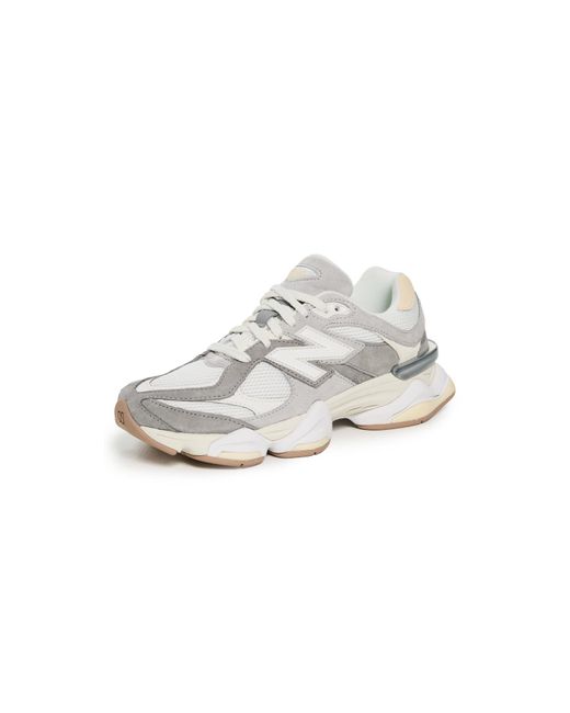 New Balance White 9060 Sneakers