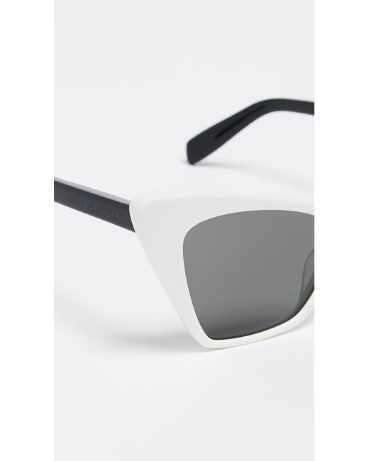 Saint Laurent Sl 244 Victoire Sunglasses in White Lyst