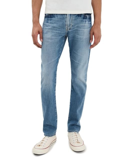 AG Jeans Men's Blue Everett -Ed Slim Straight Denim 32