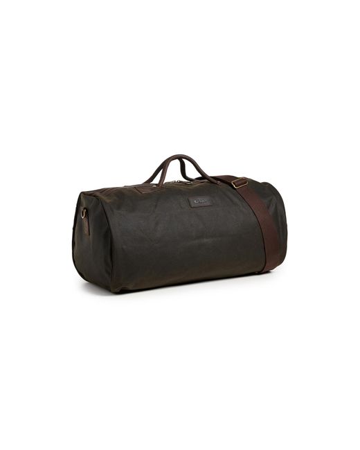 Barbour Black Wax Holdall Duffle for men