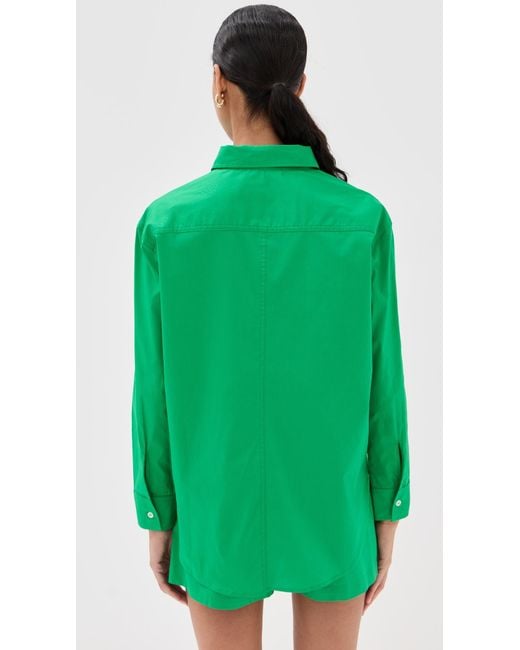 Le Bos Green Cecillia Button Down