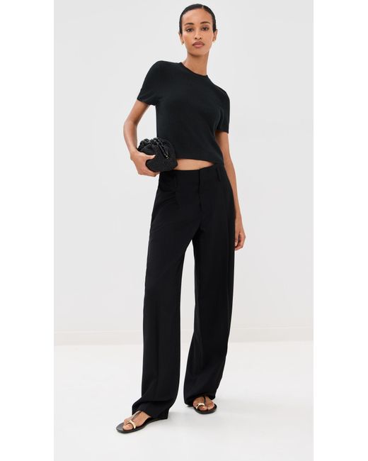 SABLYN Black Charleston Relaxed Cashmere Crewneck Tee