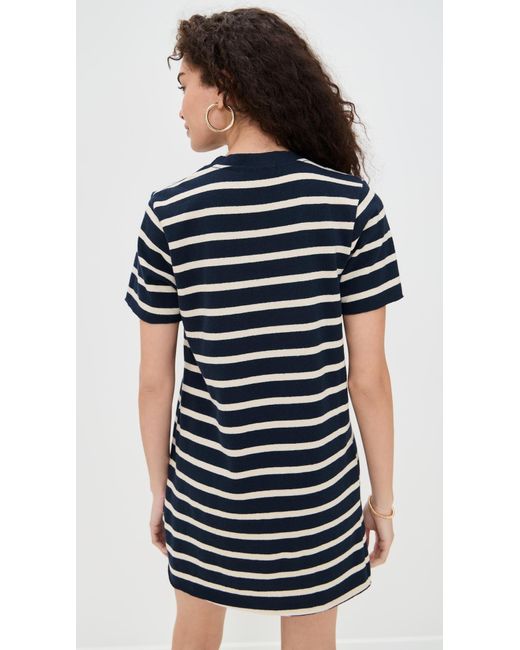 PERFECTWHITETEE Black Striped Recycled Cotton Dress