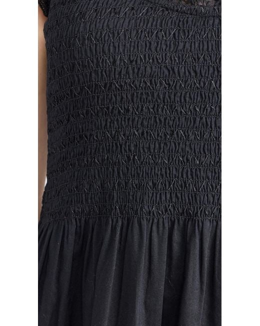 LoveShackFancy Black Chessie Dress