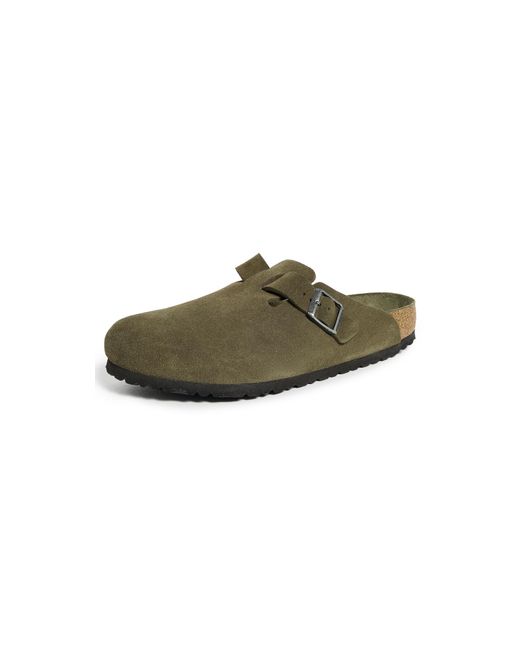Birkenstock Green Boston Soft Footbed Clogs for men