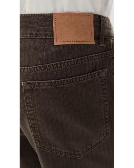 Jeanerica Black Genua Straight Loose Leg Chino Trousers for men