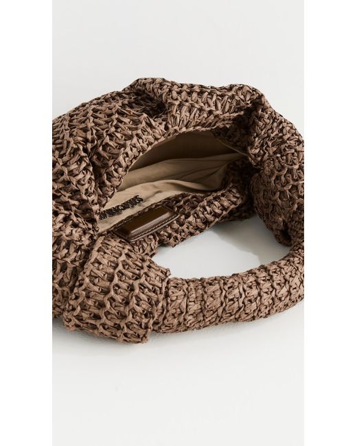 Simon Miller Brown Raffia Lopsy Bag
