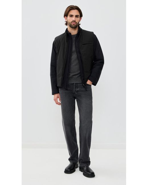 Theory Black Layering Vest for men