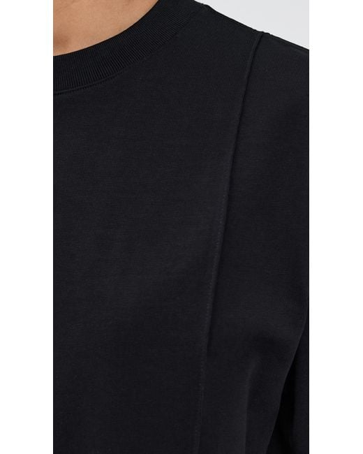 Peter Do Black Creased Oversized Tee