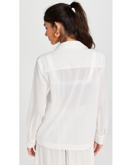 Staud White Miriam Top