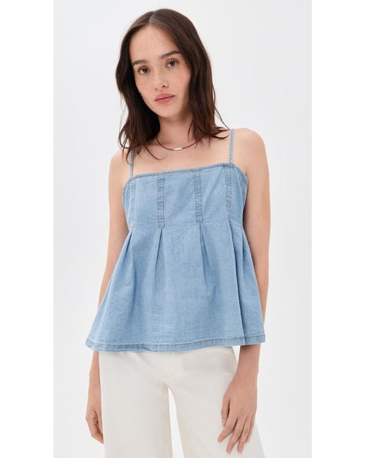 Ba&sh Blue Lucina Top