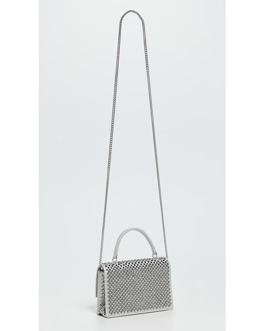 Tory Burch Multicolor Kira Satin Embellished Mini Top Handle Bag