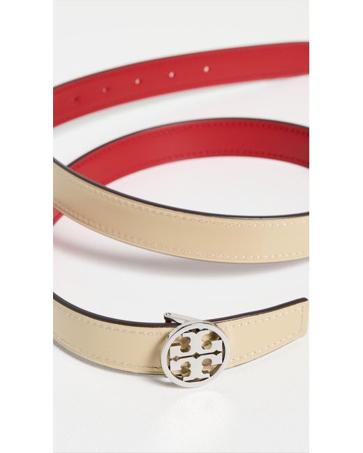 Tory Burch Red 1 Miller Smooth Reversible Belt