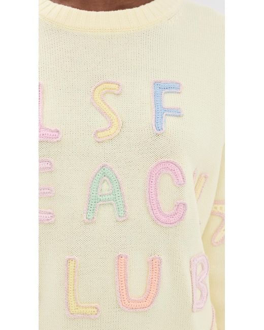 LoveShackFancy White Kora Nautical Pullover