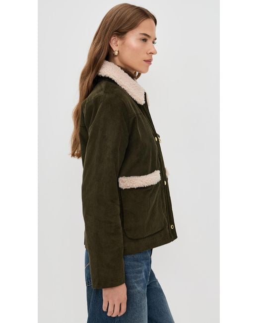 Barbour Black Tabitha Casual Corduroy Jacket