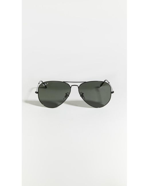 black polarized aviators