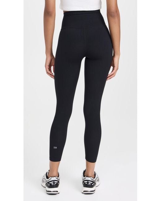 Splits59 Blue High Waist Cropped Leggings
