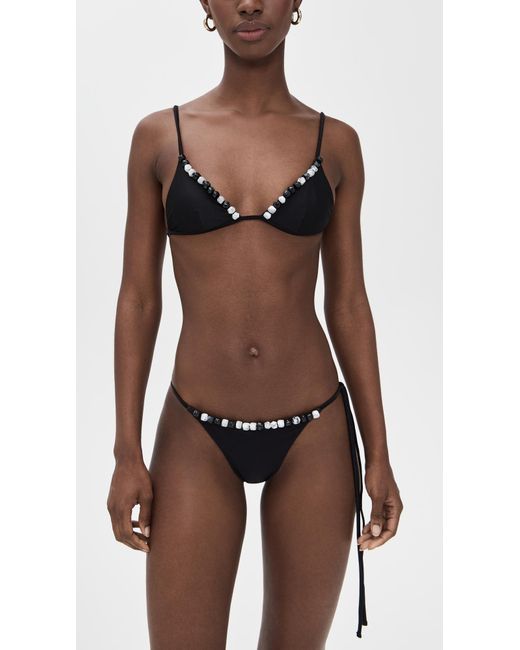 Sir Black Baci Beaded String Top