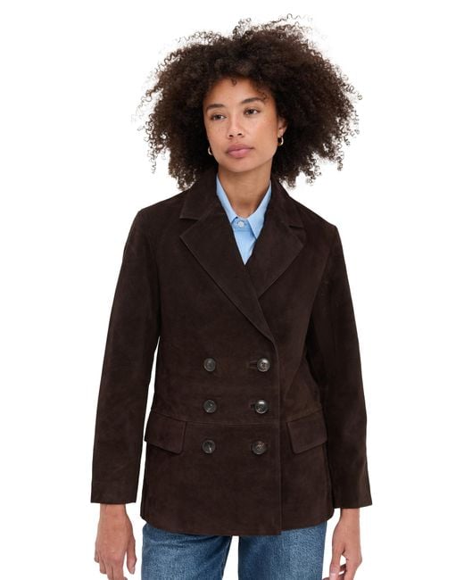 Madewell Black Double-Breasted Blazer